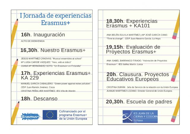 IES Juan de la Cierva y Codornu organizes this Monday the 14th of October the 1st Erasmus + Experiences Day, Foto 5