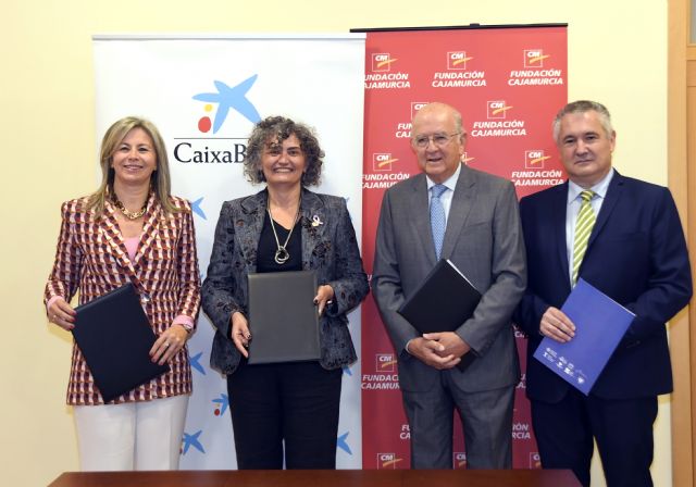 Fundación Cajamurcia y CaixaBank firman un convenio con la UPCT para impulsar acciones de difusión cultural - 1, Foto 1