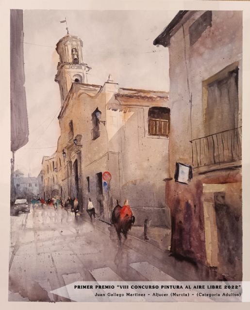 El primer premio del concurso de pintura al aire libre se lolleva Juan Gallergo de Aljucer - 2, Foto 2