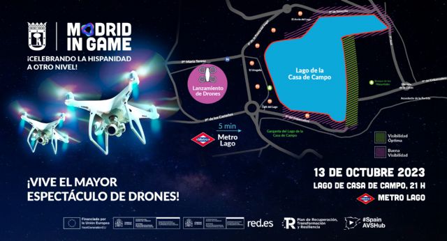 El Ayuntamiento de Madrid iluminará la noche madrile&ntilde;a con un espectáculo audiovisual récord en Espa&ntilde;a: 300 drones recrearán un viaje desde Hispanidad hasta nuestros días - 3, Foto 3