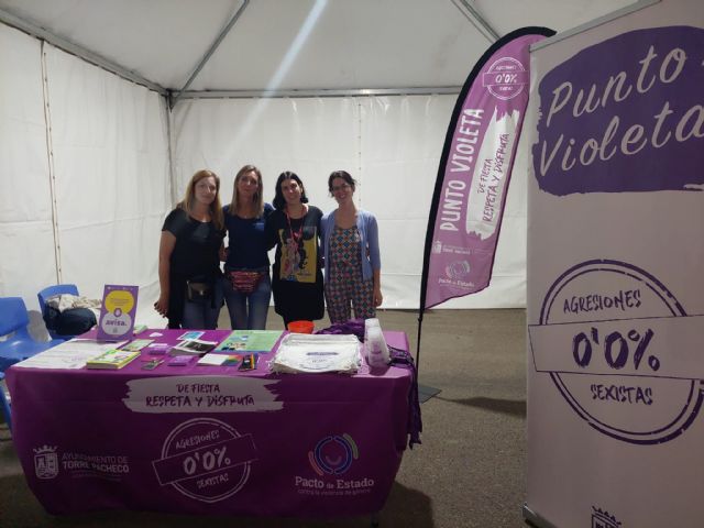 Torrepacheco instala un punto violeta durante las fiestas patronales - 1, Foto 1