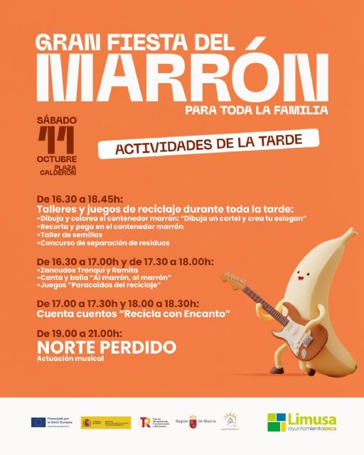 Limusa convertirá este sábado la Plaza Calderón en una Fiesta Infantil del Contenedor Marrón para impulsar el reciclaje orgánico entre los más jóvenes - 1, Foto 1