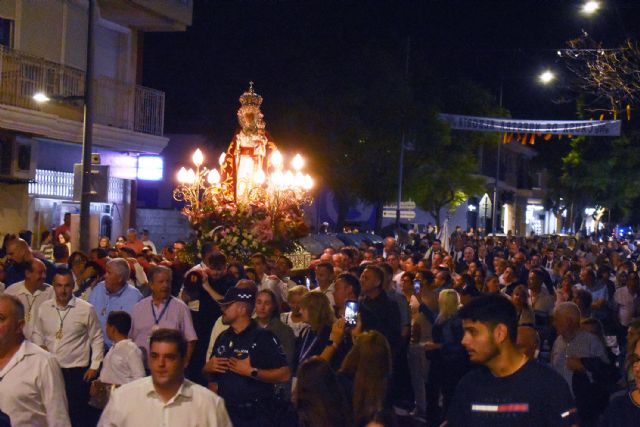 La Virgen de la Fuensanta ya recibe el cari&ntilde;o de Las Torres de Cotillas en su hist�rica visita