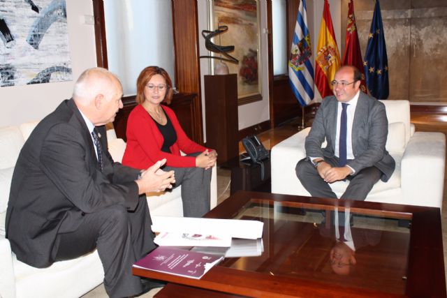 El jefe del Ejecutivo regional se reúne con la alcaldesa de Jumilla y el presidente de la Junta Central de Hermandades de Semana Santa de este municipio - 4, Foto 4