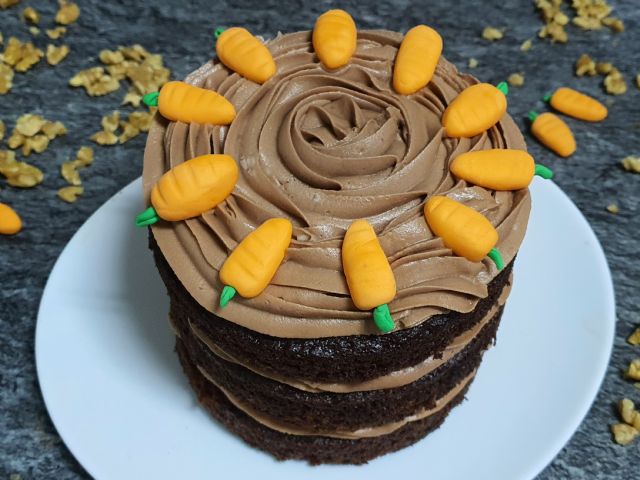 Receta: Cómo preparar una deliciosa Carrot cake  de chocolate - 2, Foto 2