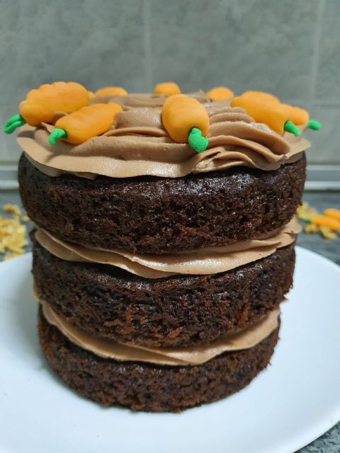 Receta: Cómo preparar una deliciosa Carrot cake  de chocolate - 4, Foto 4