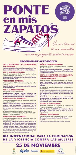 Ponte en mis zapatos, una campaña de la Concejalía de Igualdad con motivo del 25N - 1, Foto 1