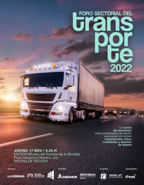 El V Foro Sectorial del Transporte 2022 se celebra en el Auditorio Virginia Martínez Fernández de Molina de Segura el jueves 17 de noviembre - 3, Foto 3