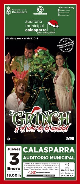 EL GRINCH y cómo casi roba la Navidad el 3 de Enero en el Auditorio de Calasparra - 1, Foto 1
