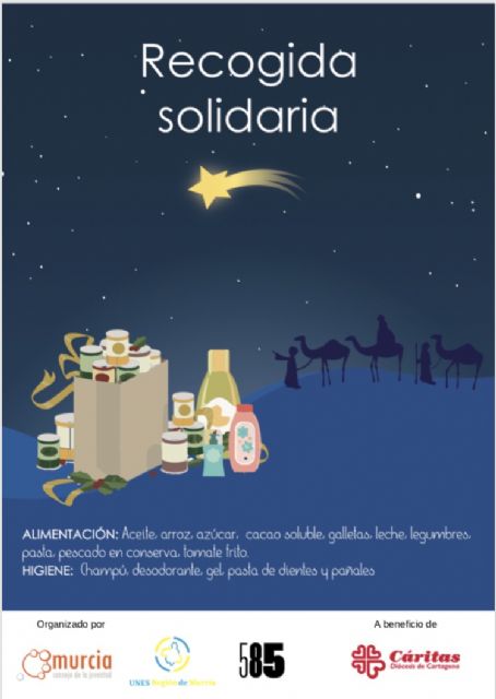La Unión de estudiantes y el Consejo de la juventud de Murcia presentan una campaña de recogida de alimentos para esta navidad - 1, Foto 1