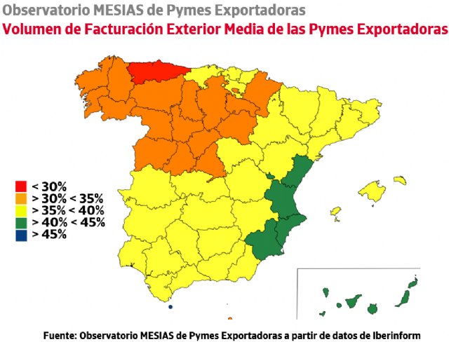 Ceuta, Canarias, Murcia y la Comunidad Valenciana lideran el ranking de apertura comercial de pymes exportadoras - 1, Foto 1