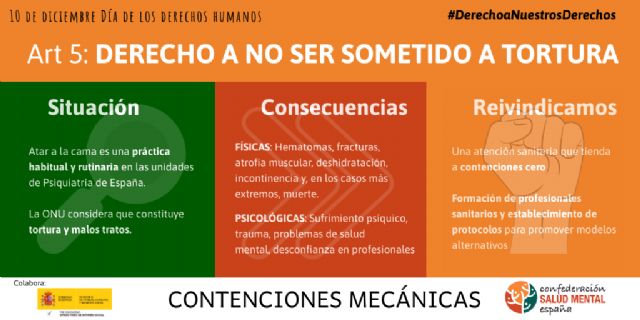 Contra las contenciones mecánicas: “Aunque yo nunca he estado enterrado vivo, considero que es una experiencia similar” - 1, Foto 1