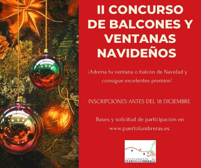 El Ayuntamiento de Puerto Lumbreras organiza el II Concurso de balcones y ventanas navideños para fomentar el ambiente festivo en el municipio - 1, Foto 1