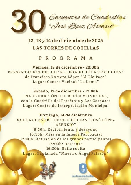 El Encuentro de Cuadrillas José López Asensio celebrará su 30ª edición con un programa repleto de tradición y música popular - 1, Foto 1