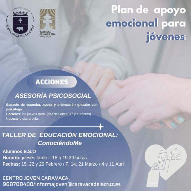 El Ayuntamiento de Caravaca pone en marcha una nueva edición del Plan de Apoyo Emocional para Jóvenes - 1, Foto 1