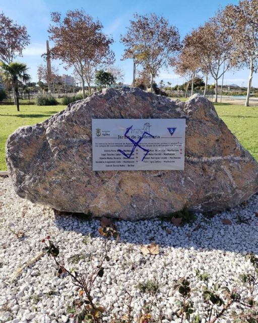 Pintada de una esvástica nazi, el nuevo ataque vandálico contra el Jardín de la Memoria de Águilas - 1, Foto 1