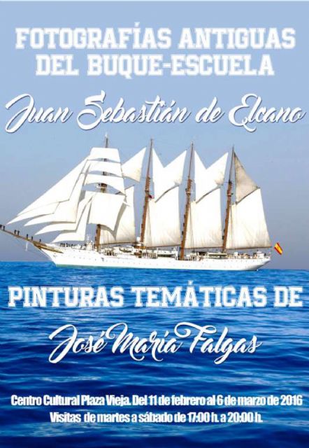 Exposición: Fotografías antiguas del Buque Escuela Juan Sebastián de Elcano y Pinturas temáticas de José María Falgas, Foto 2