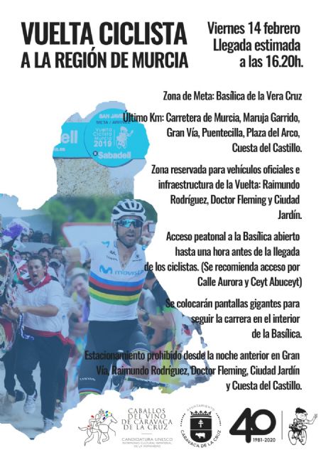 Los 126 corredores de la Vuelta Ciclista a Murcia finalizan este viernes la etapa inaugural en el Castillo de Caravaca - 1, Foto 1