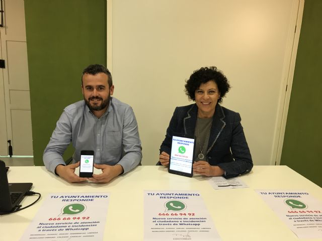 Los ciudadanos de Puerto Lumbreras podrán comunicar incidencias y averías a través de Whatsapp - 3, Foto 3