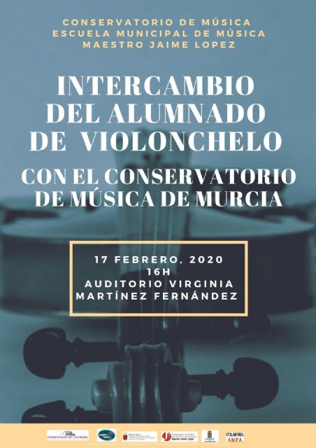 El Conservatorio Profesional y la Escuela Municipal de Música Maestro Jaime López de Molina de Segura organizan un intercambio de alumnado de violonchelo el lunes 17 de febrero - 1, Foto 1