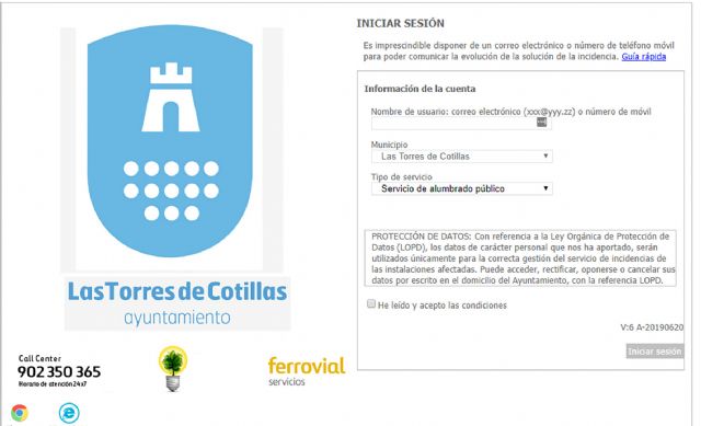 El Ayuntamiento estrena una herramienta online para comunicar incidencias sobre el alumbrado público - 1, Foto 1