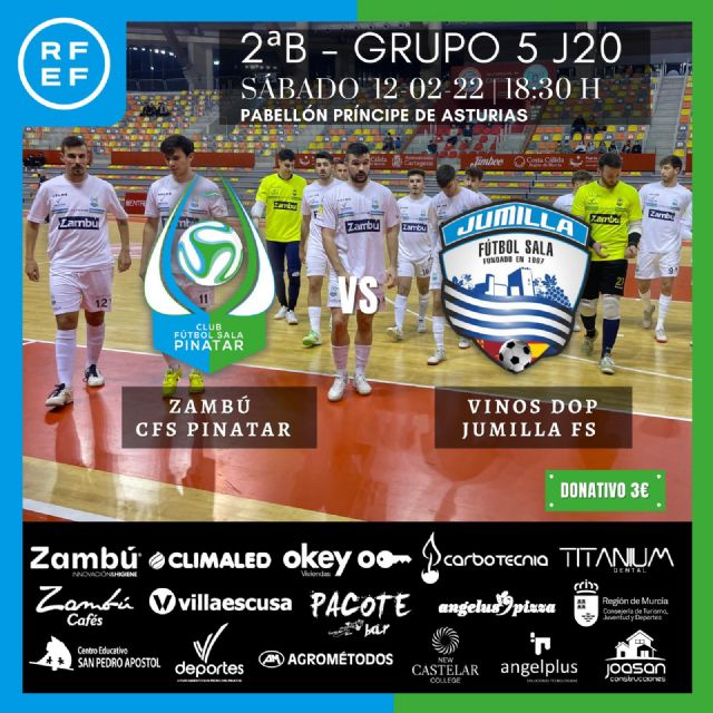 PREVIA: Zambú CFS Pinatar  Jumilla FS: derbi por todo lo alto en el Príncipe de Asturias - 1, Foto 1