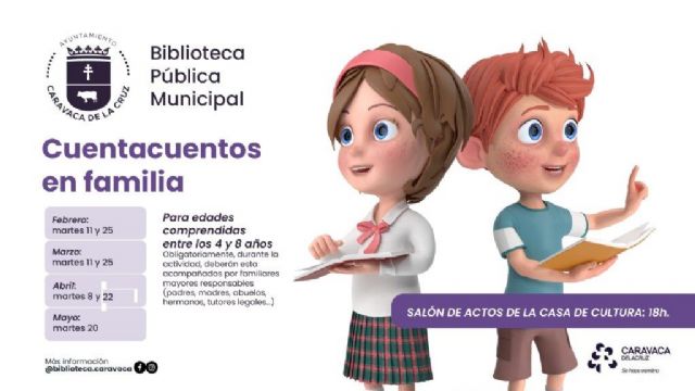 La Biblioteca Municipal de Caravaca amplía la programación de 'Cuentacuentos en familia' con siete nuevas sesiones de febrero a mayo - 3, Foto 3