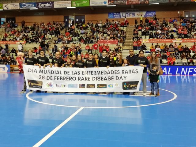 D´Genes visibilizó las enfermedades raras en el encuentro disputado el pasado sábado por ElPozo Murcia FS - 1, Foto 1