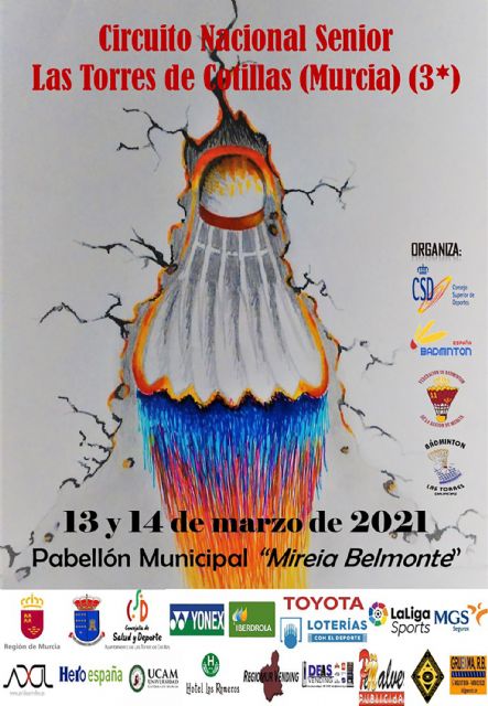 El circuito nacional senior de bádminton vuelve a Las Torres de Cotillas - 1, Foto 1