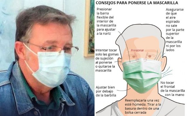 Saorín destaca la importancia de colocarse bien la mascarilla - 1, Foto 1
