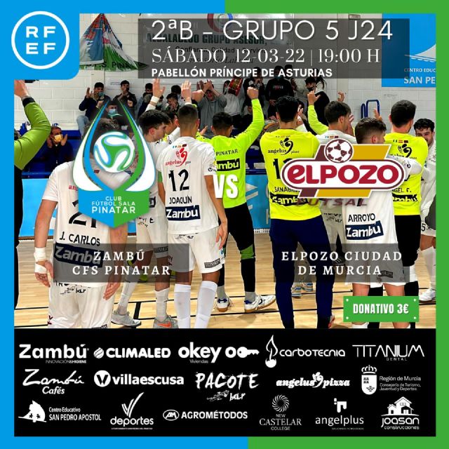 PREVIA: Zambú CFS Pinatar  ElPozo Murcia FS 'B': derbi por el playoff en el Príncipe de Asturias - 1, Foto 1