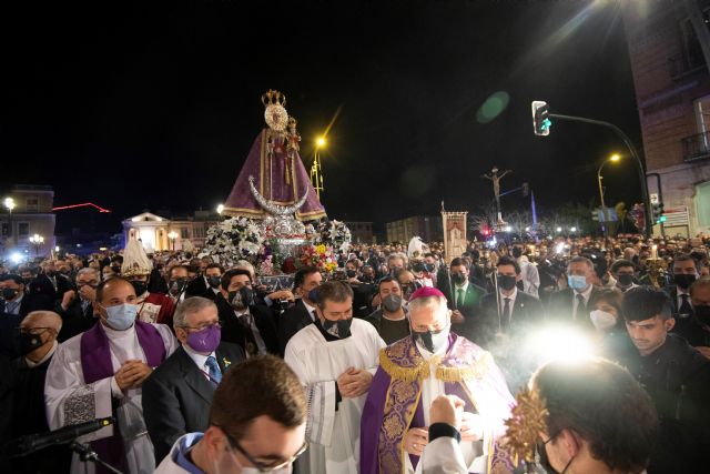 López Miras se une a la petición a la Fuensanta por el fin de la pandemia, la paz en Ucrania y la lluvia para la Región - 1, Foto 1