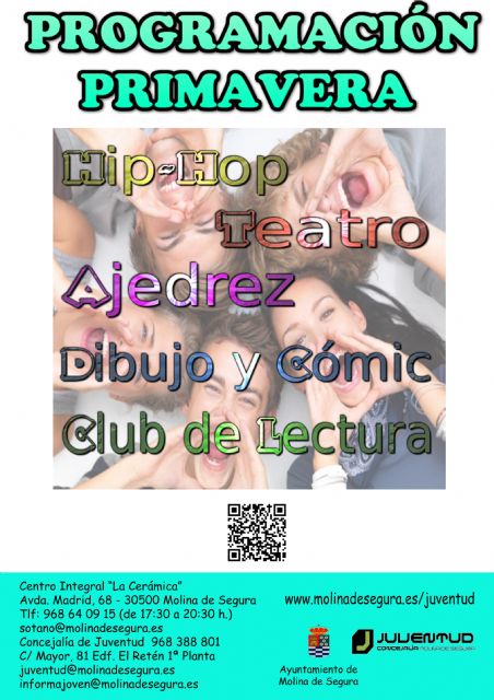El espacio joven El Sótano de Molina de Segura pone en marcha su programa de actividades gratuitas para los meses de abril y mayo de 2017 - 1, Foto 1