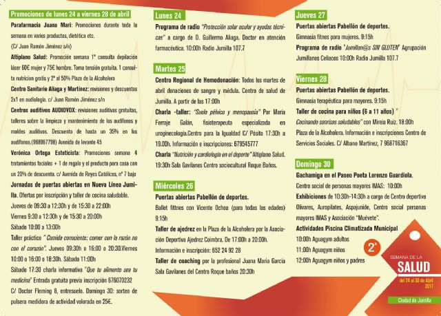 La II Semana de la Salud se celebrará del 24 al 30 de abril - 1, Foto 1