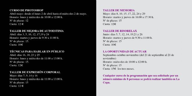 La Agencia de Igualdad de Oportunidades presenta  nuevos cursos y talleres para los próximos meses - 2, Foto 2