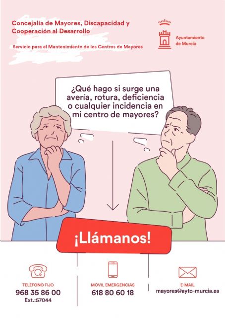El Ayuntamiento habilita un teléfono para atender las reparaciones urgentes de los 76 centros de mayores del municipio - 1, Foto 1