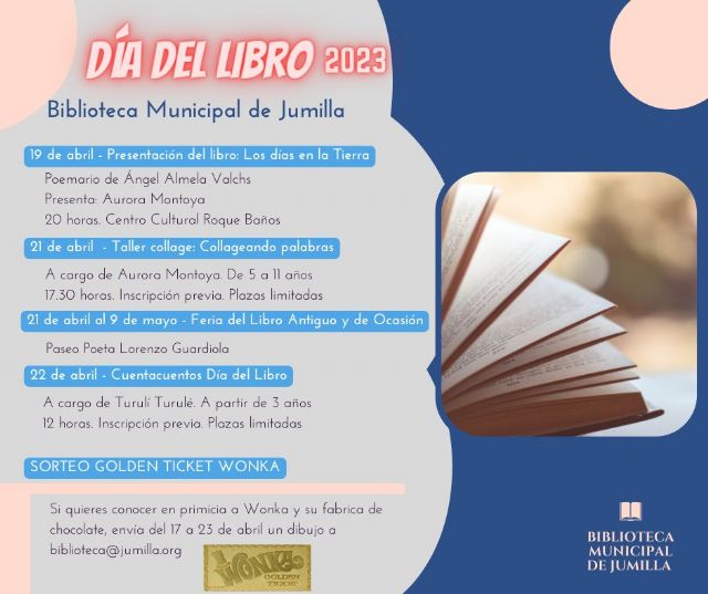 La Biblioteca Municipal organiza varias actividades y un sorteo para celebrar el Día del Libro 2023 - 1, Foto 1
