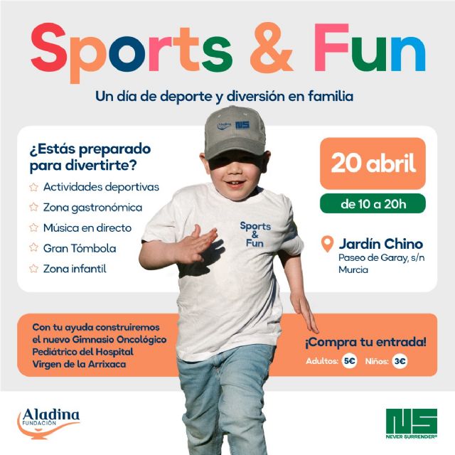El evento solidario 'Sports & Fun' busca recaudar fondos para crear un gimnasio pediátrico oncológico en La Arrixaca - 3, Foto 3