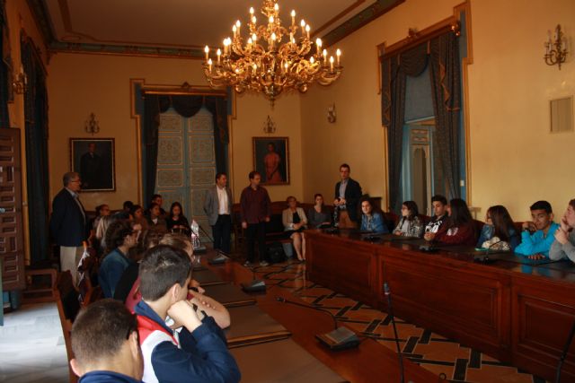 Los alumnos alemanes de intercambio del IES Alquipir visitan el Ayuntamiento - 1, Foto 1