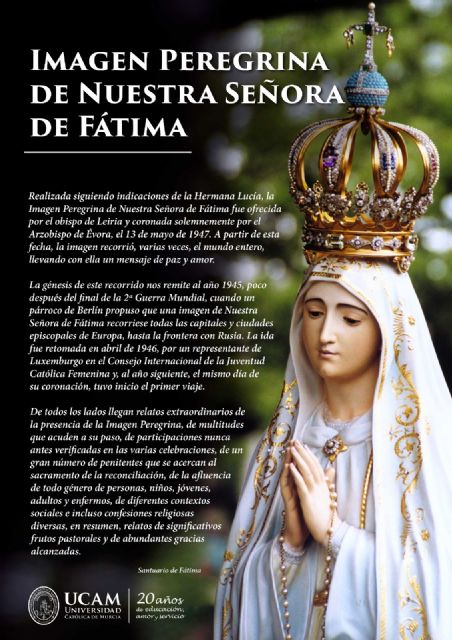 La Virgen Peregrina de Fátima recorrerá mañana las calles de la ciudad de Murcia - 1, Foto 1