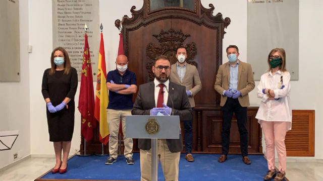 El Ayuntamiento de Lorca realiza una declaración institucional con motivo del noveno aniversario de los terremotos de 2011 - 1, Foto 1