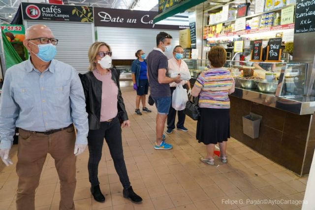 Normalidad en el mercado Santa Florentina en el primer día de desescalada - 1, Foto 1