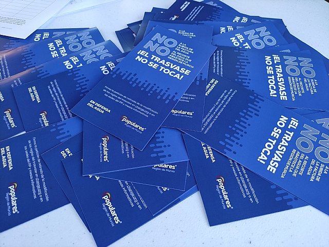 El PP de Las Torres de Cotillas organiza una campaña de recogida de firmas en defensa del Trasvase Tajo-Segura - 1, Foto 1