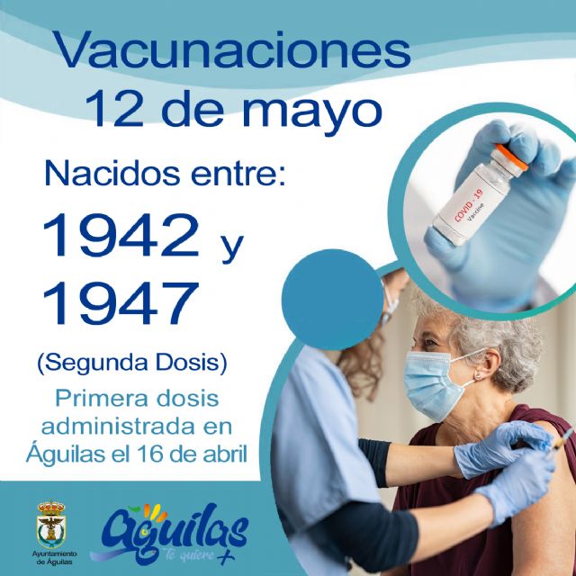 Mañana miércoles recibirán la segunda dosis de Pfizer los nacidos entre 1942 y 1947 en el Pabellón Diego Calvo Valera - 1, Foto 1