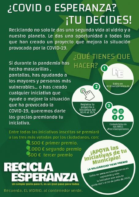 El Ayuntamiento de Puerto Lumbreras se suma a la campaña de Ecovidrio Recicla Esperanza para ayudar en la lucha contra el cambio climático - 2, Foto 2