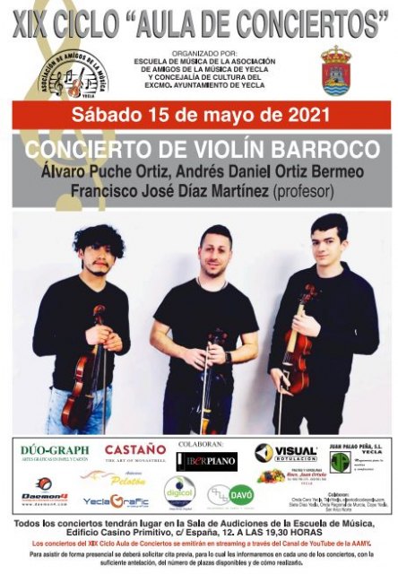 XIX Ciclo Aula de Conciertos. Concierto del Aula de Violín Barroco - 1, Foto 1