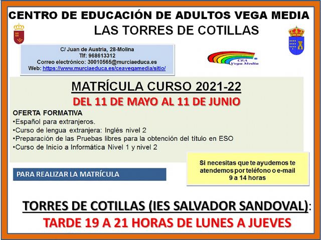 El Centro de Educación de Adultos ofrece cursos de idiomas, de informática y de preparación para el título de ESO - 1, Foto 1