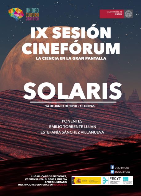 La Universidad de Murcia cierra el ciclo de cinefórum 'La Ciencia en la gran pantalla' con 'Solaris' - 1, Foto 1