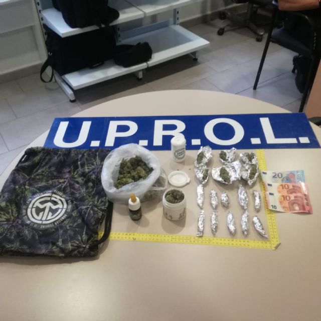 Dos operaciones policiales permiten la retirada de la circulación de más de un cuarto de kilo de marihuana y la identificación de sus portadores - 1, Foto 1
