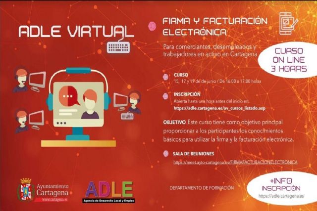 La ADLE pone en marcha un curso online para comerciantes y desempleados sobre facturación electrónica - 1, Foto 1